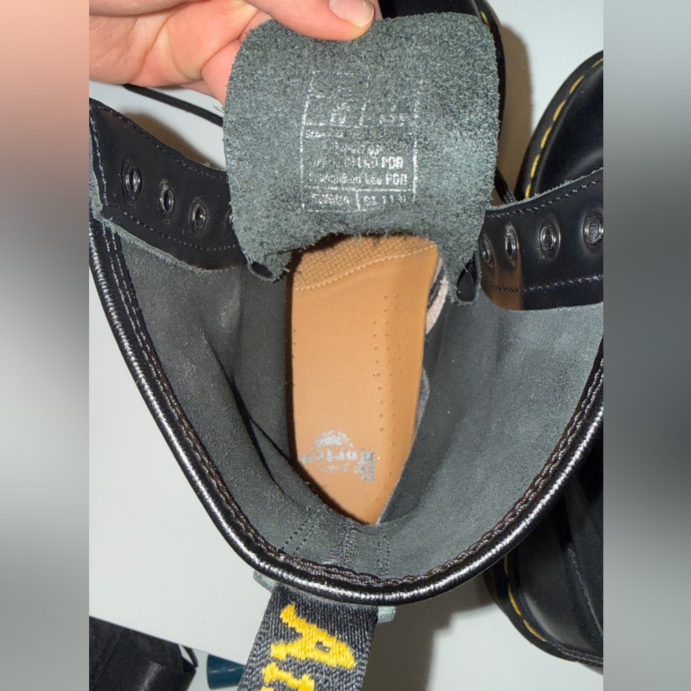 Dr. Martens Black Leather Boots - Picture 6 of 9